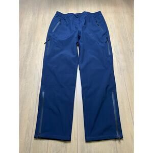 BAERSkin Softshell Fleece Lined Pants Mens Large Navy Blue Zipper Pockets Hiking